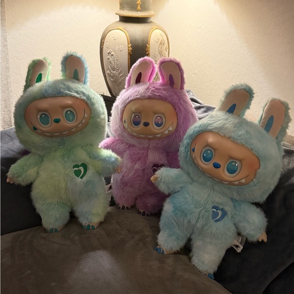 BLUE BIG INTO Z doll! INSPIRED/CUSTOM Labubu Lafufu Zimomo Plush Doll 22” Tall! - Picture 3 of 7